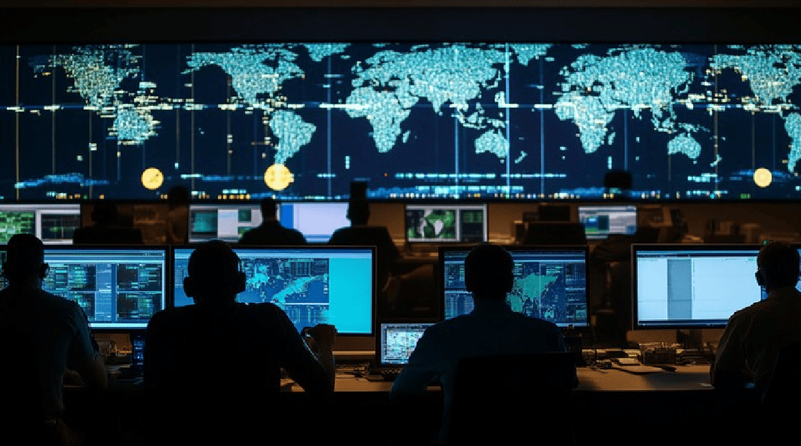 Shared Hosting 5 global monitoring center stockcake